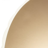 La Rachelle Medium Champagne Scalloped Round Cocktail Table - Ornate Home