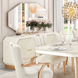 La Rachelle Medium Champagne Sideboard and Mirror - Ornate Home