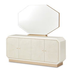 La Rachelle Medium Champagne Sideboard and Mirror - Ornate Home