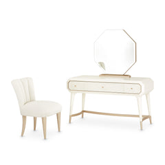 La Rachelle Medium Champagne Vanity Desk - Ornate Home