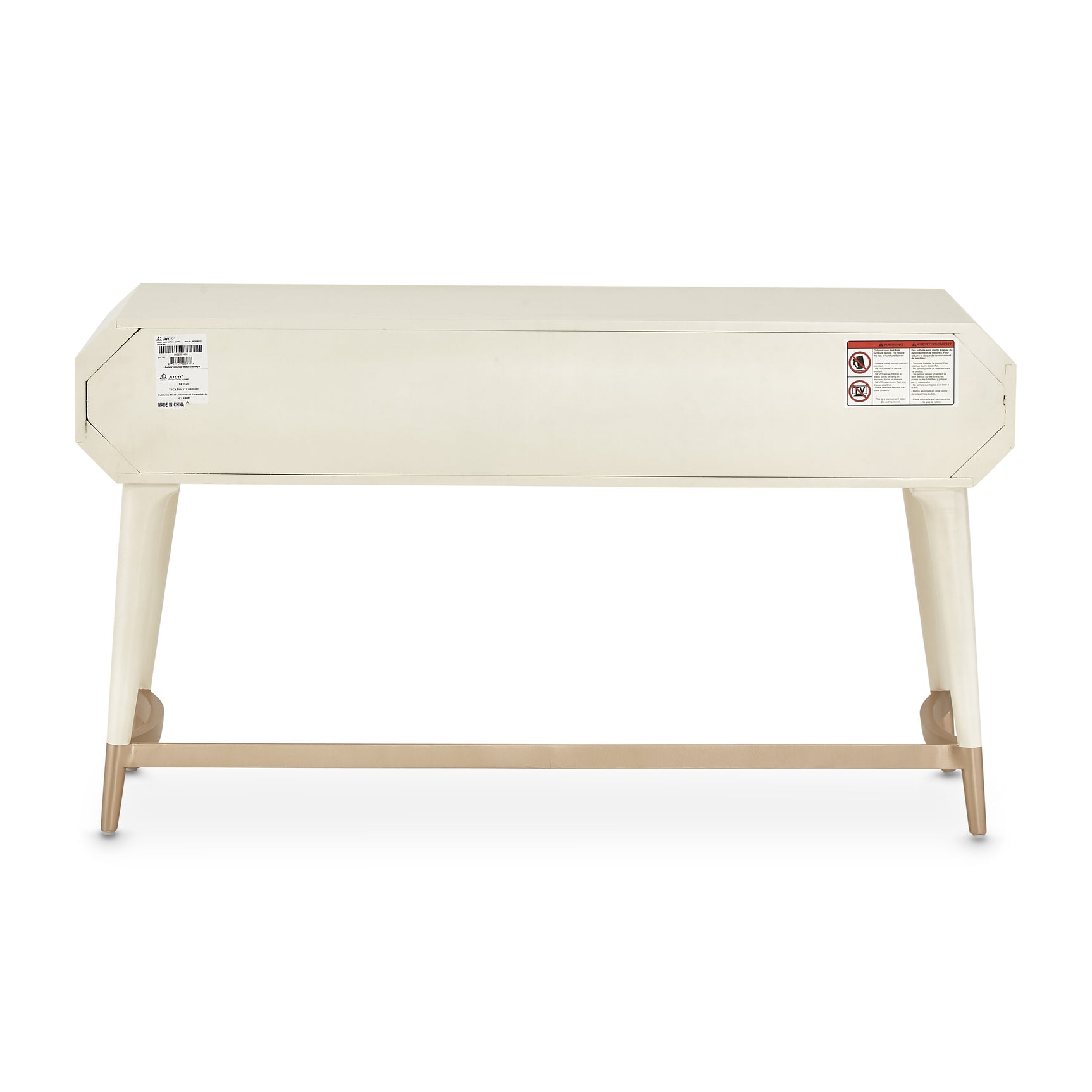 La Rachelle Medium Champagne Vanity Desk - Ornate Home