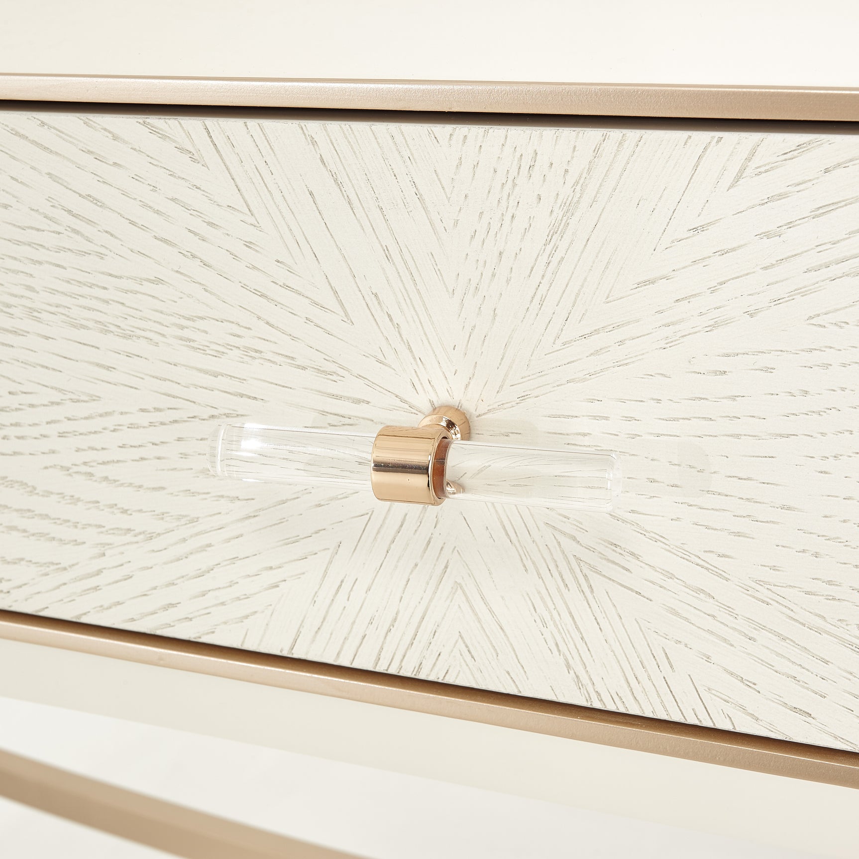 La Rachelle Medium Champagne Vanity Desk - Ornate Home