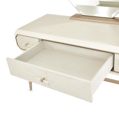 La Rachelle Medium Champagne Vanity Desk - Ornate Home