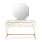 La Rachelle Medium Champagne Vanity and Mirror Set - Ornate Home