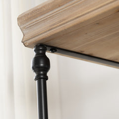 La Salle Natural/Black Bookshelf - Ornate Home