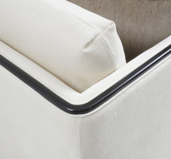 La Salle White Loveseat - Ornate Home