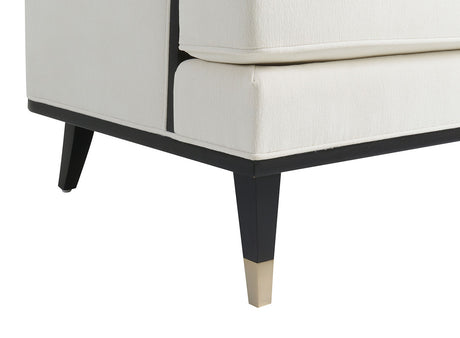 La Salle White Loveseat - Ornate Home