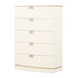 La Terrazza Creamy Pearl 5-Drawer Chest - Ornate Home