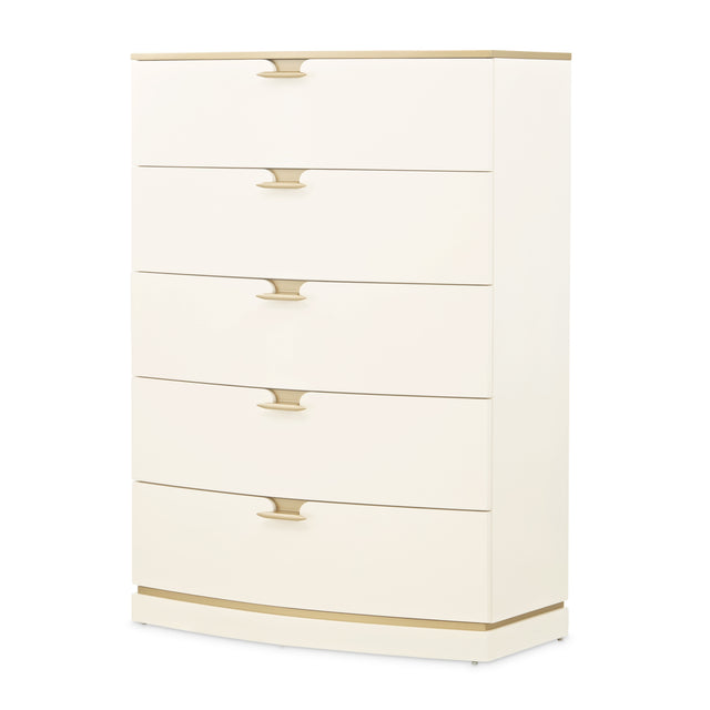 La Terrazza Creamy Pearl 5-Drawer Chest - Ornate Home