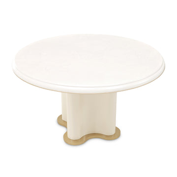 La Terrazza Creamy Pearl 54" Round Dining Table - Ornate Home