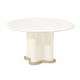 La Terrazza Creamy Pearl 54" Round Dining Table - Ornate Home