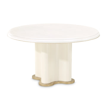 La Terrazza Creamy Pearl 54" Round Dining Table - Ornate Home