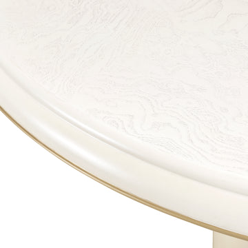 La Terrazza Creamy Pearl 54" Round Dining Table - Ornate Home
