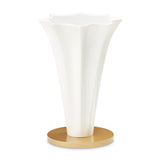 La Terrazza Creamy Pearl Chairside Table - Ornate Home