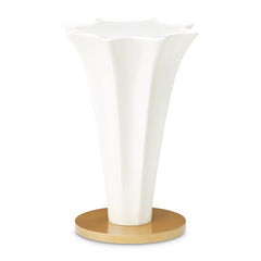 La Terrazza Creamy Pearl Chairside Table - Ornate Home