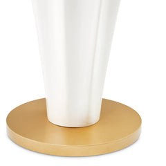 La Terrazza Creamy Pearl Chairside Table - Ornate Home