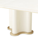 La Terrazza Creamy Pearl Double Pedestal Dining Table - Ornate Home