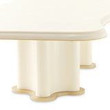 La Terrazza Creamy Pearl Double Pedestal Dining Table - Ornate Home