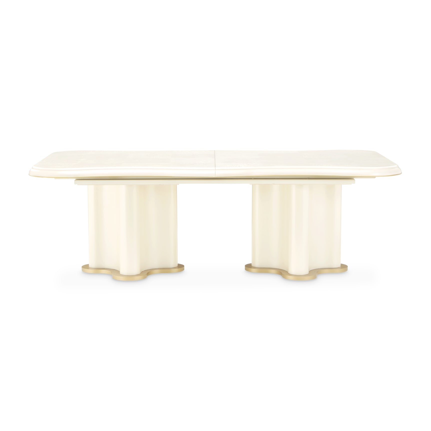La Terrazza Creamy Pearl Double Pedestal Dining Table - Ornate Home