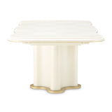 La Terrazza Creamy Pearl Double Pedestal Dining Table - Ornate Home