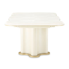 La Terrazza Creamy Pearl Double Pedestal Dining Table - Ornate Home