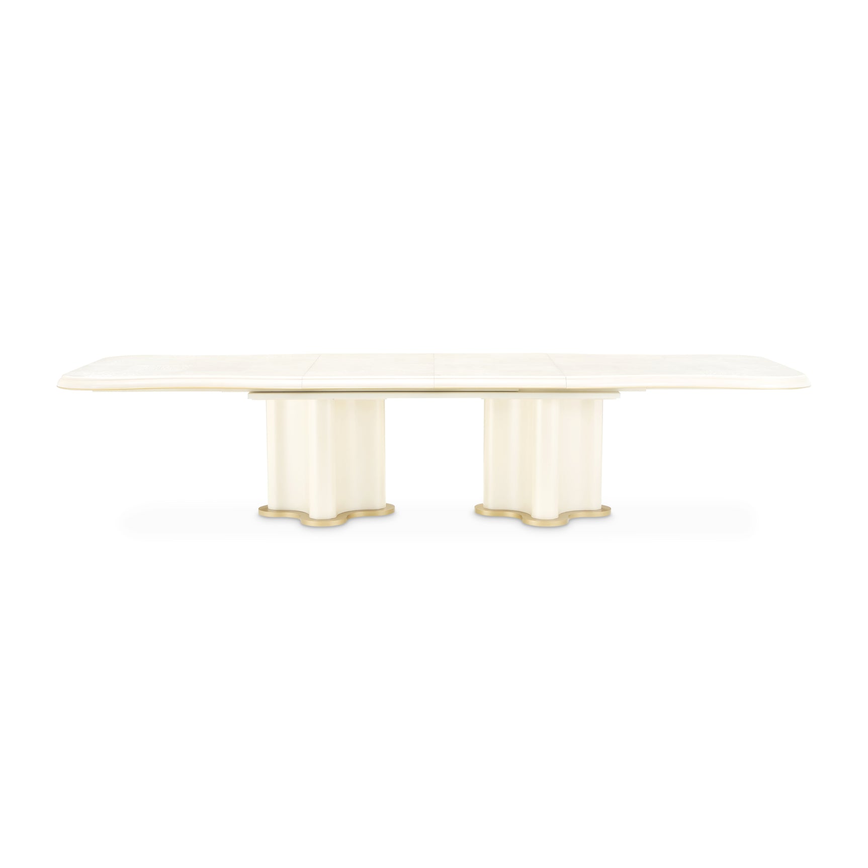 La Terrazza Creamy Pearl Double Pedestal Dining Table - Ornate Home