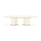 La Terrazza Creamy Pearl Double Pedestal Dining Table - Ornate Home