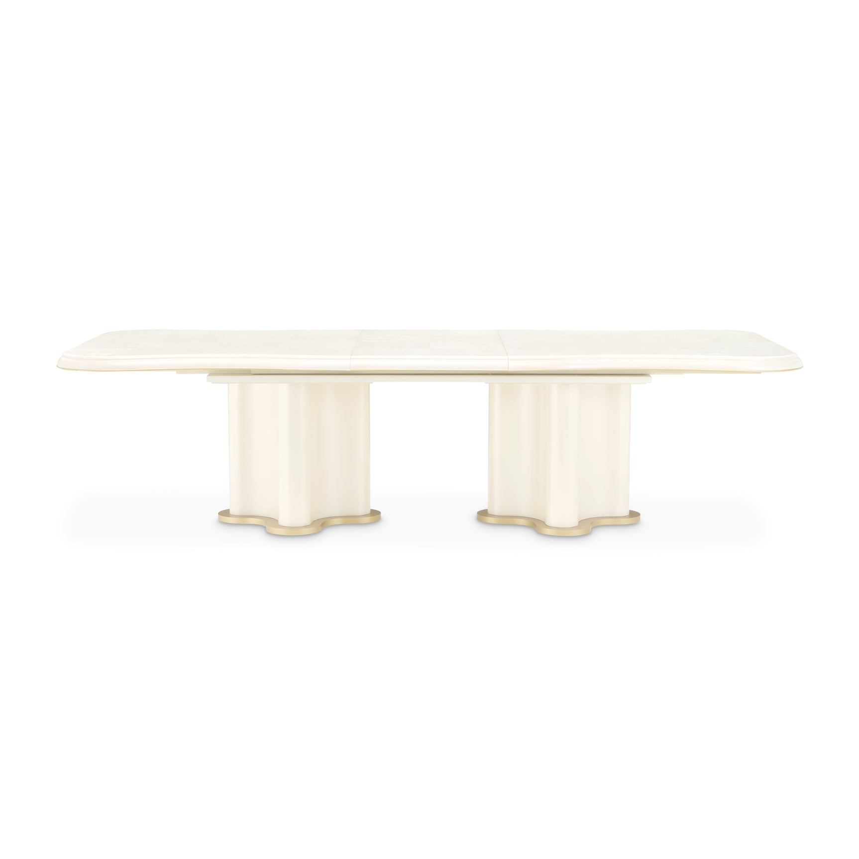 La Terrazza Creamy Pearl Double Pedestal Dining Table - Ornate Home