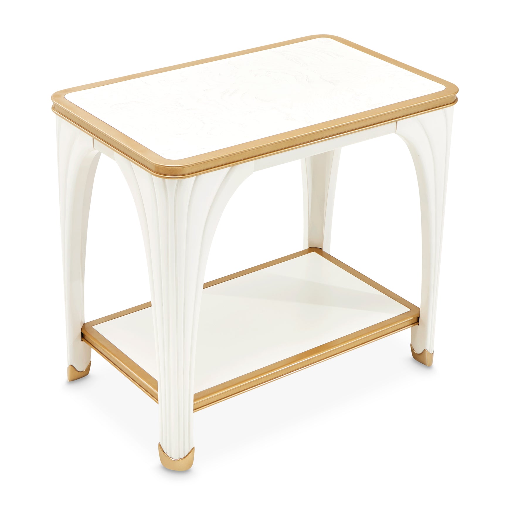 La Terrazza Creamy Pearl End Table - Ornate Home