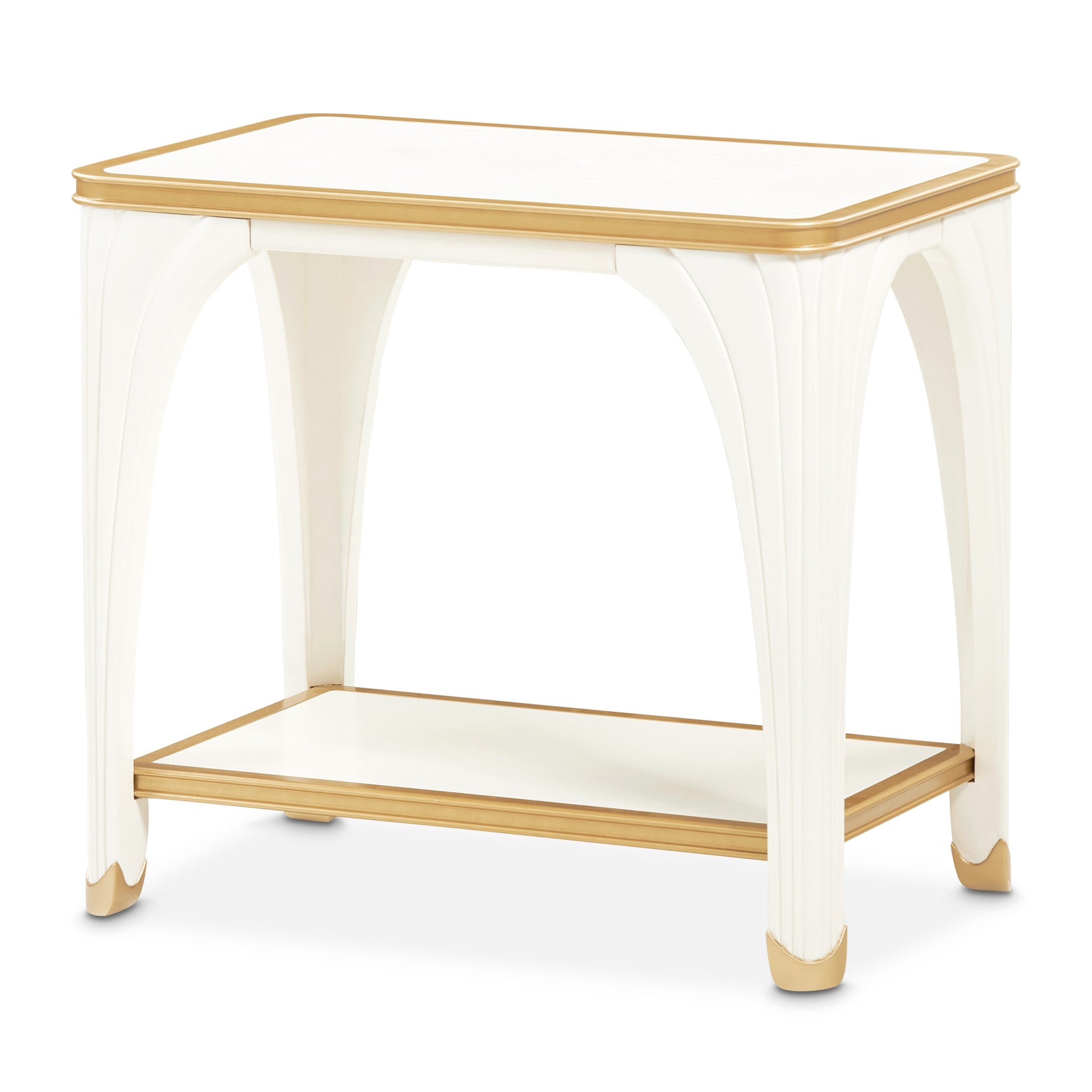 La Terrazza Creamy Pearl End Table - Ornate Home