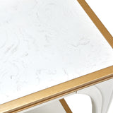 La Terrazza Creamy Pearl End Table - Ornate Home