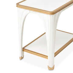 La Terrazza Creamy Pearl End Table - Ornate Home