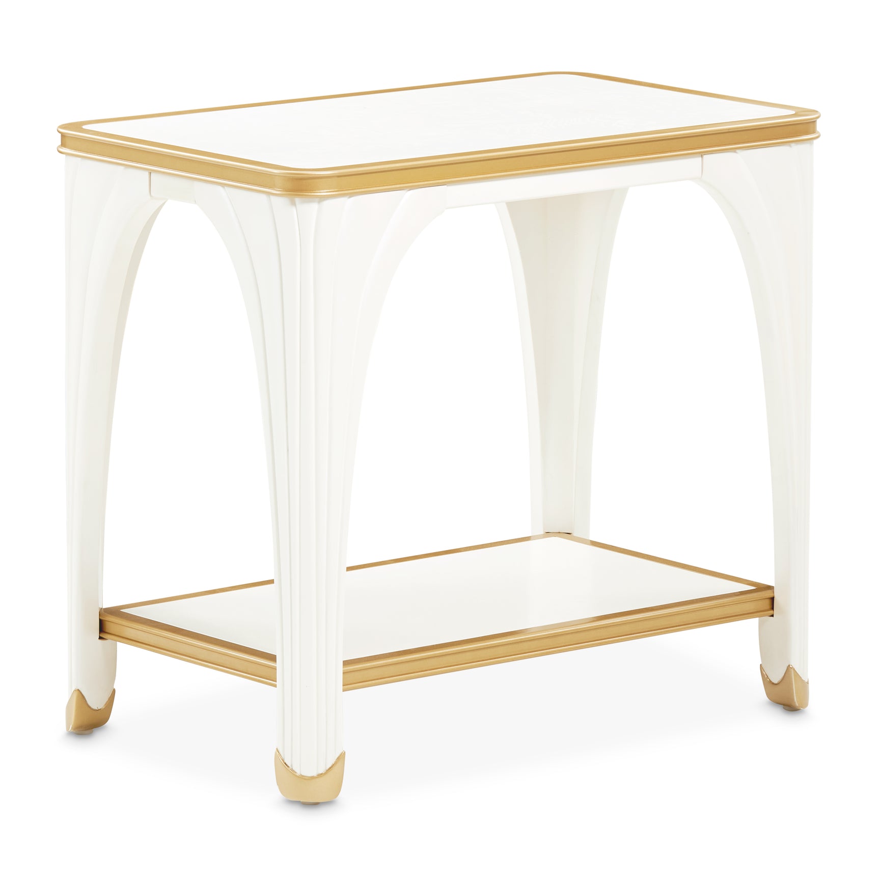 La Terrazza Creamy Pearl End Table - Ornate Home