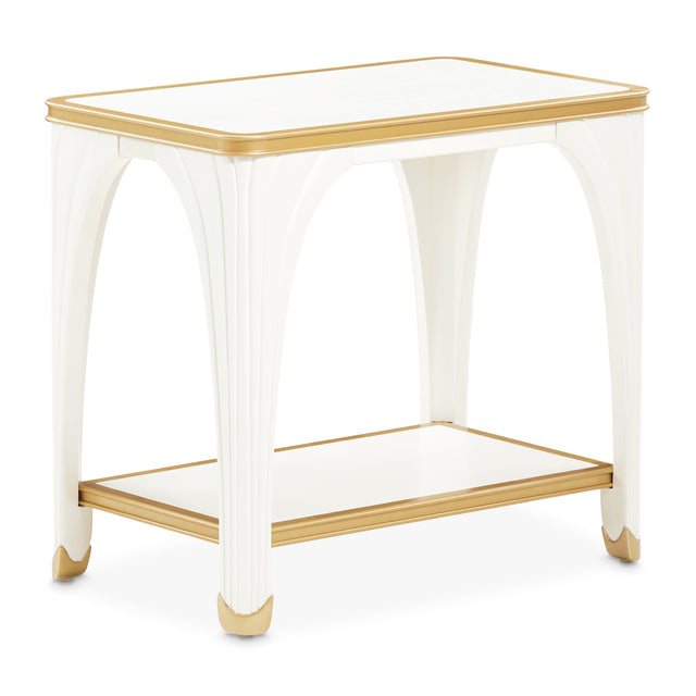 La Terrazza Creamy Pearl End Table - Ornate Home