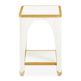 La Terrazza Creamy Pearl End Table - Ornate Home
