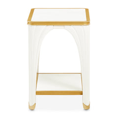 La Terrazza Creamy Pearl End Table - Ornate Home