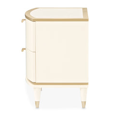 La Terrazza Creamy Pearl Nightstand, Large - Ornate Home