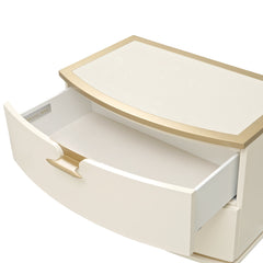 La Terrazza Creamy Pearl Nightstand, Large - Ornate Home