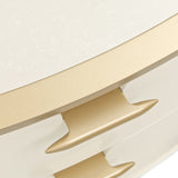 La Terrazza Creamy Pearl Nightstand, Large - Ornate Home