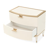 La Terrazza Creamy Pearl Nightstand, Large - Ornate Home