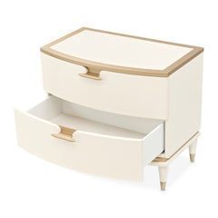 La Terrazza Creamy Pearl Nightstand, Large - Ornate Home
