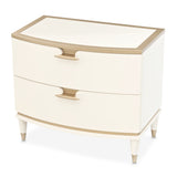 La Terrazza Creamy Pearl Nightstand, Large - Ornate Home