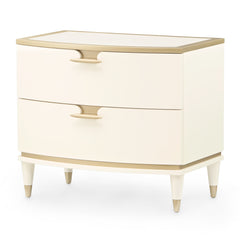 La Terrazza Creamy Pearl Nightstand, Large - Ornate Home