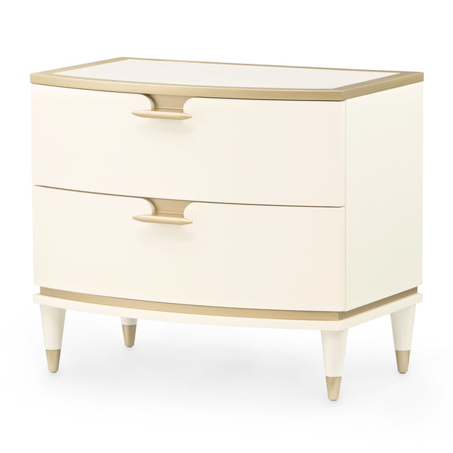 La Terrazza Creamy Pearl Nightstand, Large - Ornate Home