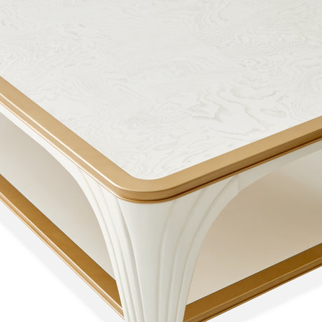 La Terrazza Creamy Pearl Rectangular Cocktail Table - Ornate Home