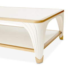 La Terrazza Creamy Pearl Rectangular Cocktail Table - Ornate Home