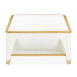 La Terrazza Creamy Pearl Rectangular Cocktail Table - Ornate Home
