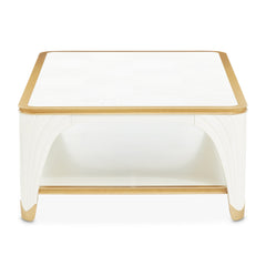 La Terrazza Creamy Pearl Rectangular Cocktail Table - Ornate Home