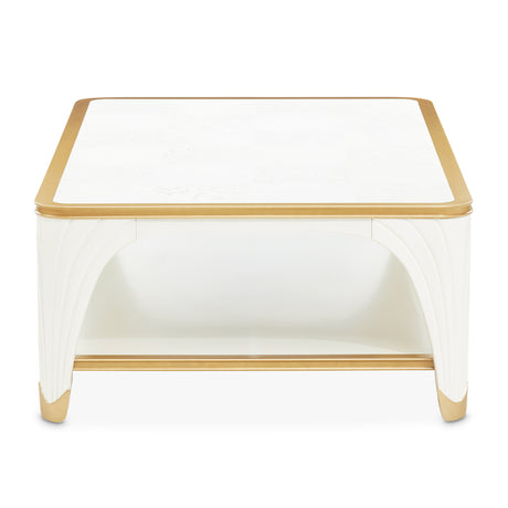 La Terrazza Creamy Pearl Rectangular Cocktail Table - Ornate Home