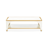 La Terrazza Creamy Pearl Rectangular Cocktail Table - Ornate Home